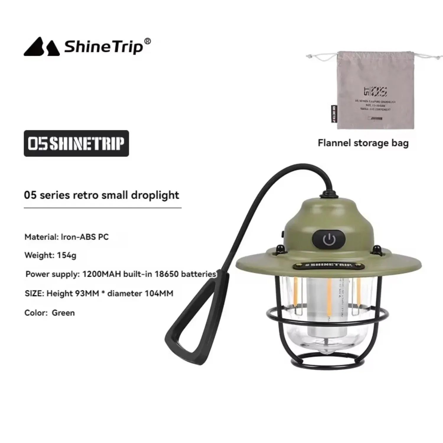 Camping USB Rechargeable Tent Light Camping Hanging Lamp Gear