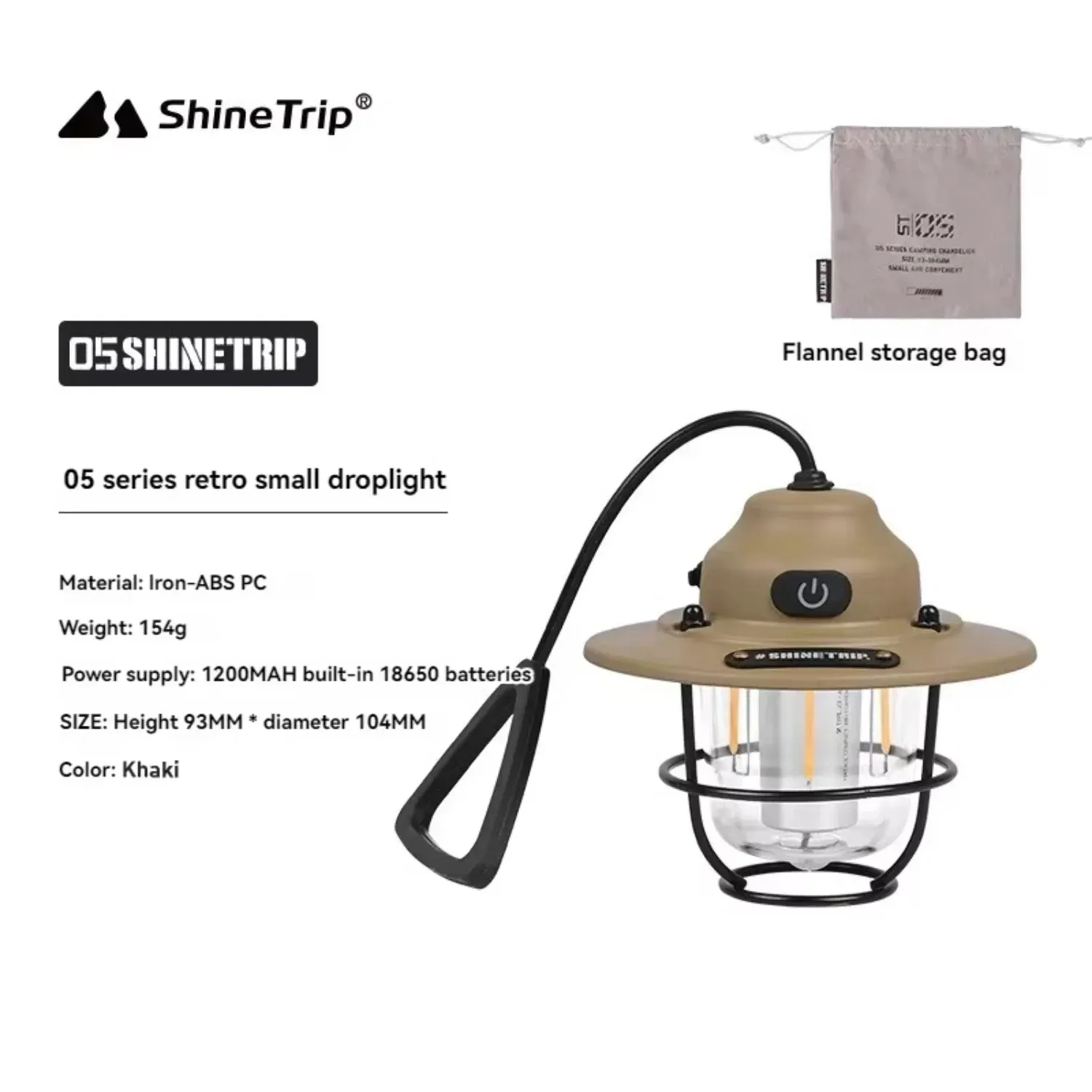 Camping USB Rechargeable Tent Light Camping Hanging Lamp Gear