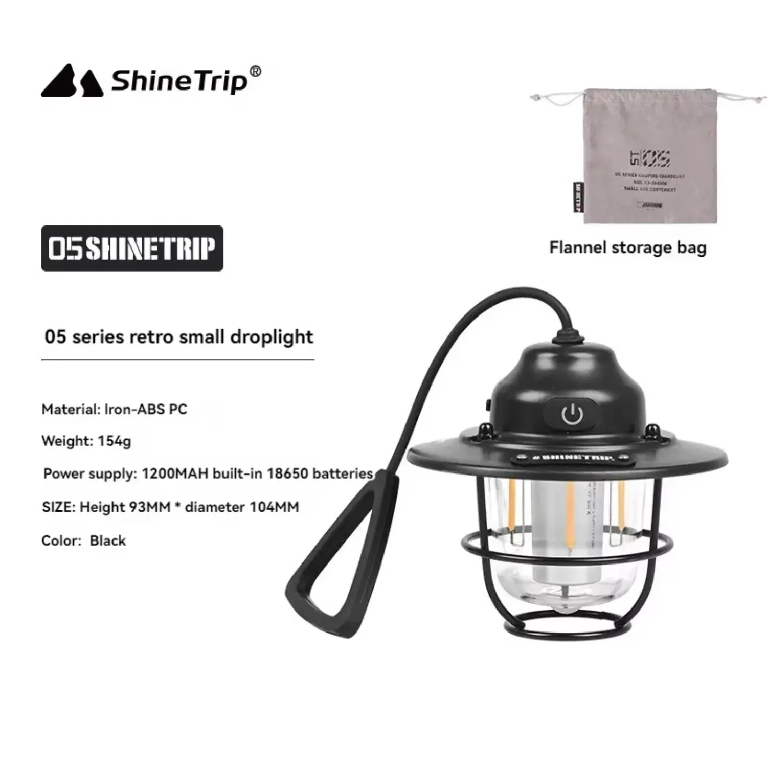 Camping USB Rechargeable Tent Light Camping Hanging Lamp Gear