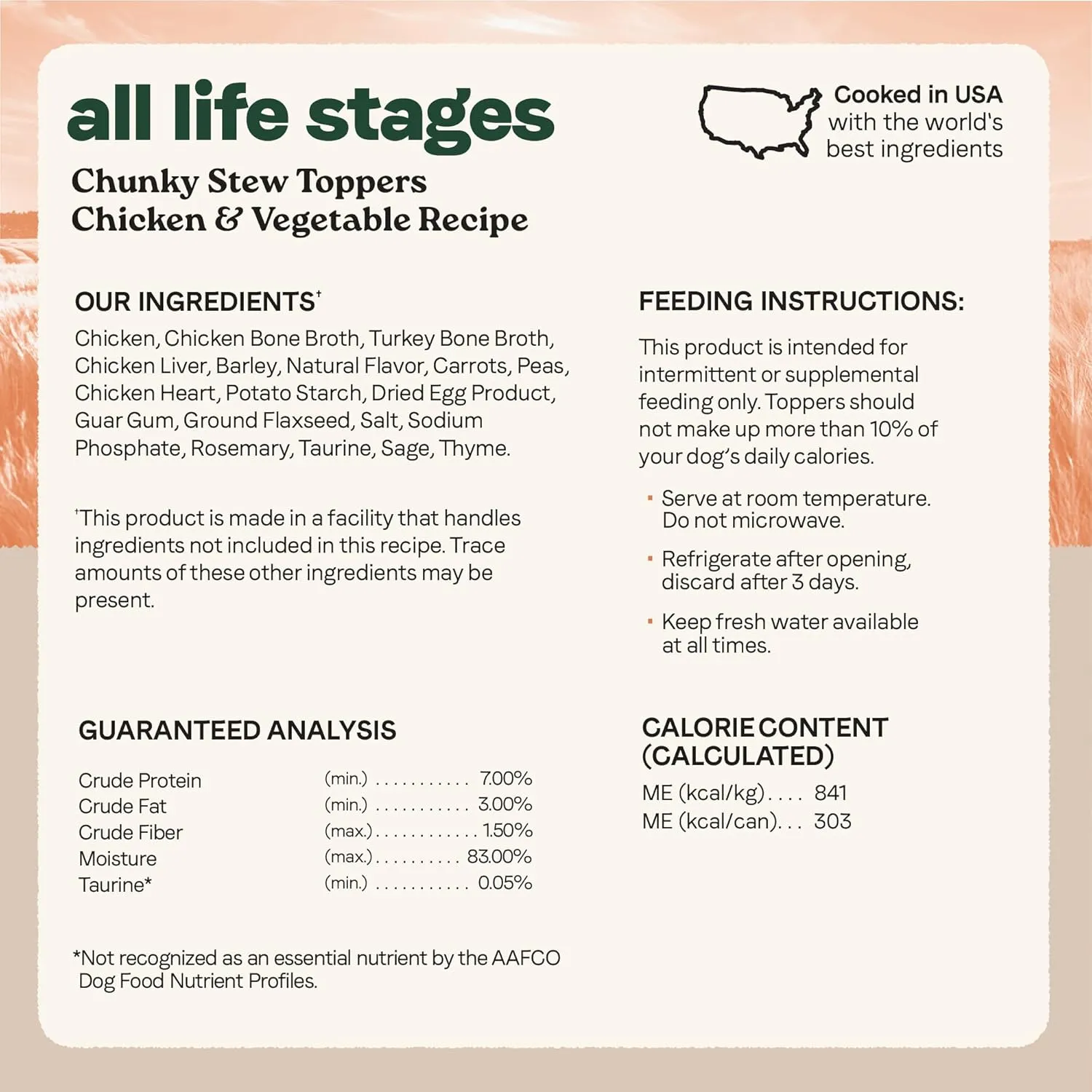 Canidae All Life Stages Wet Dog Food, Chunky Stew Toppers, Beef & Vegetable Recipe, 12.7 oz. (Case of 6)