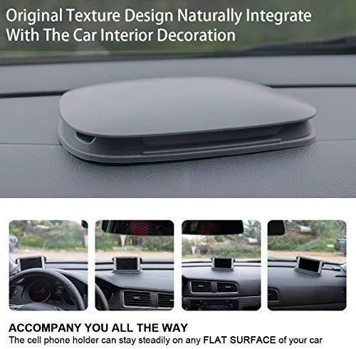 Car Phone Holder Dashboard, Cell Car Phone Mount, Durable Dash Cell Phone Holder for Car Cradle Compatible for iPhone 11 Pro Max XS XR X 8 8  7 7  6 Samsung Galaxy Note 10 S10 Smartphones and GPS