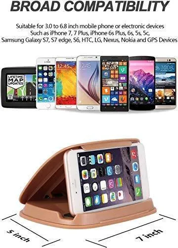 Car Phone Holder Dashboard, Cell Car Phone Mount, Durable Dash Cell Phone Holder for Car Cradle Compatible for iPhone 11 Pro Max XS XR X 8 8  7 7  6 Samsung Galaxy Note 10 S10 Smartphones and GPS