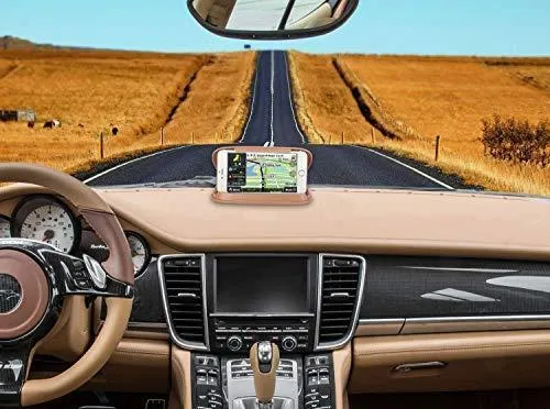 Car Phone Holder Dashboard, Cell Car Phone Mount, Durable Dash Cell Phone Holder for Car Cradle Compatible for iPhone 11 Pro Max XS XR X 8 8  7 7  6 Samsung Galaxy Note 10 S10 Smartphones and GPS