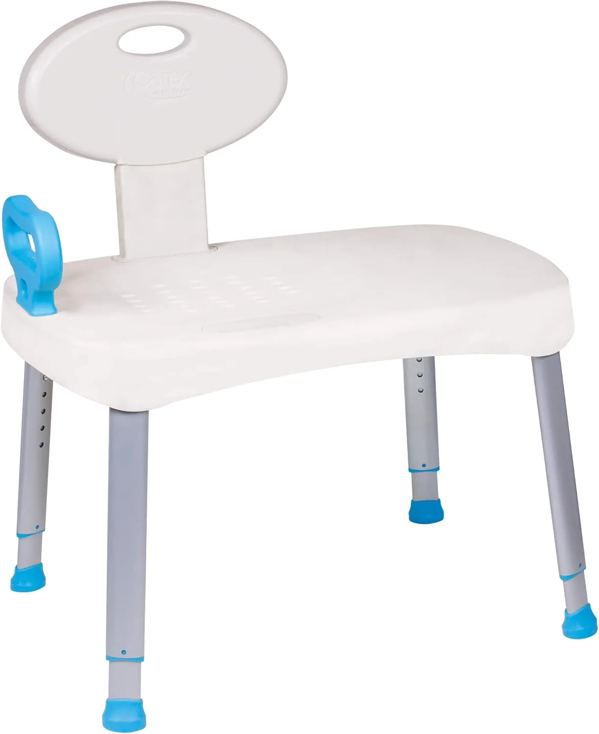 Carex Easy Transfer Shower Bench - Shower Chair for Elderly and Tub Transfer Bench for Bathtub, Shower Transfer Bench, Transfer Tub Bench with Back, Tub Bench Transfer Seat