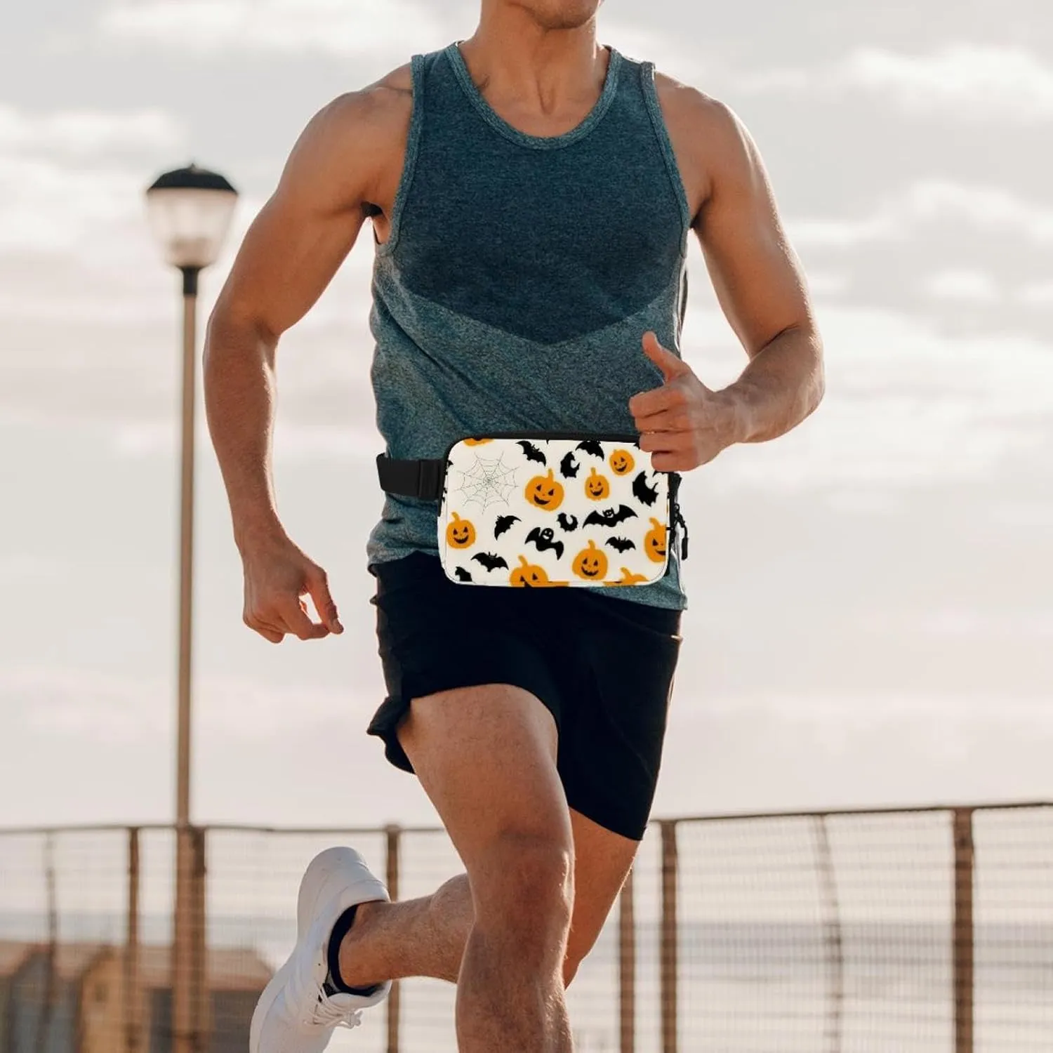 Cartoon Halloween-388 Crossbody Fanny Pack for Men&Women,Belt Bag for Travel Casual Walking Running Hiking Cycling