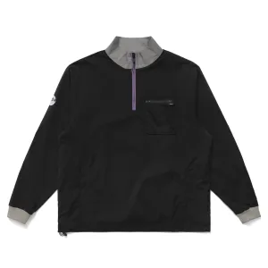 Cascade Quarter Zip Windshirt Jacket Black