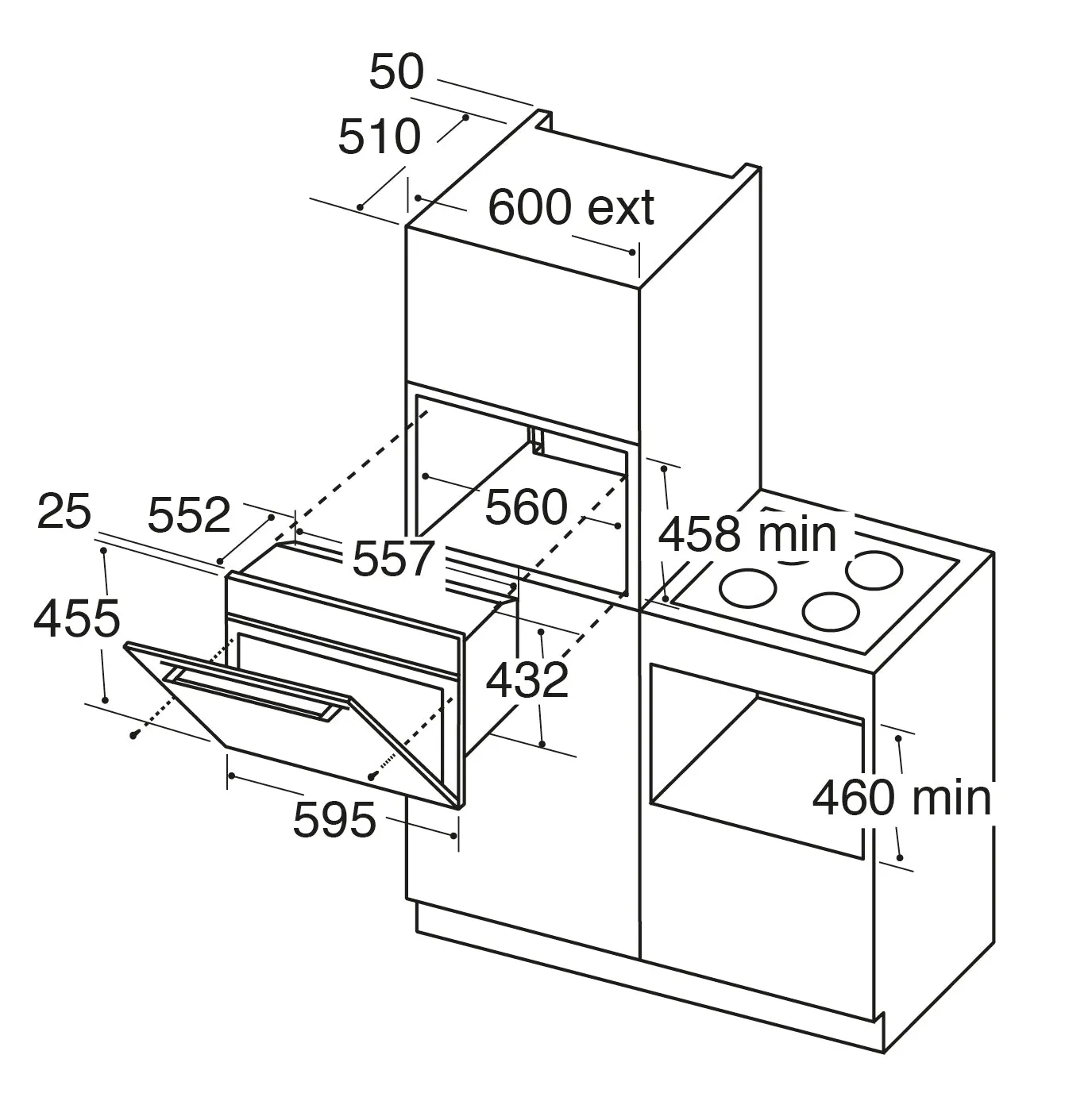 CDA VK903BL Compact combination oven
