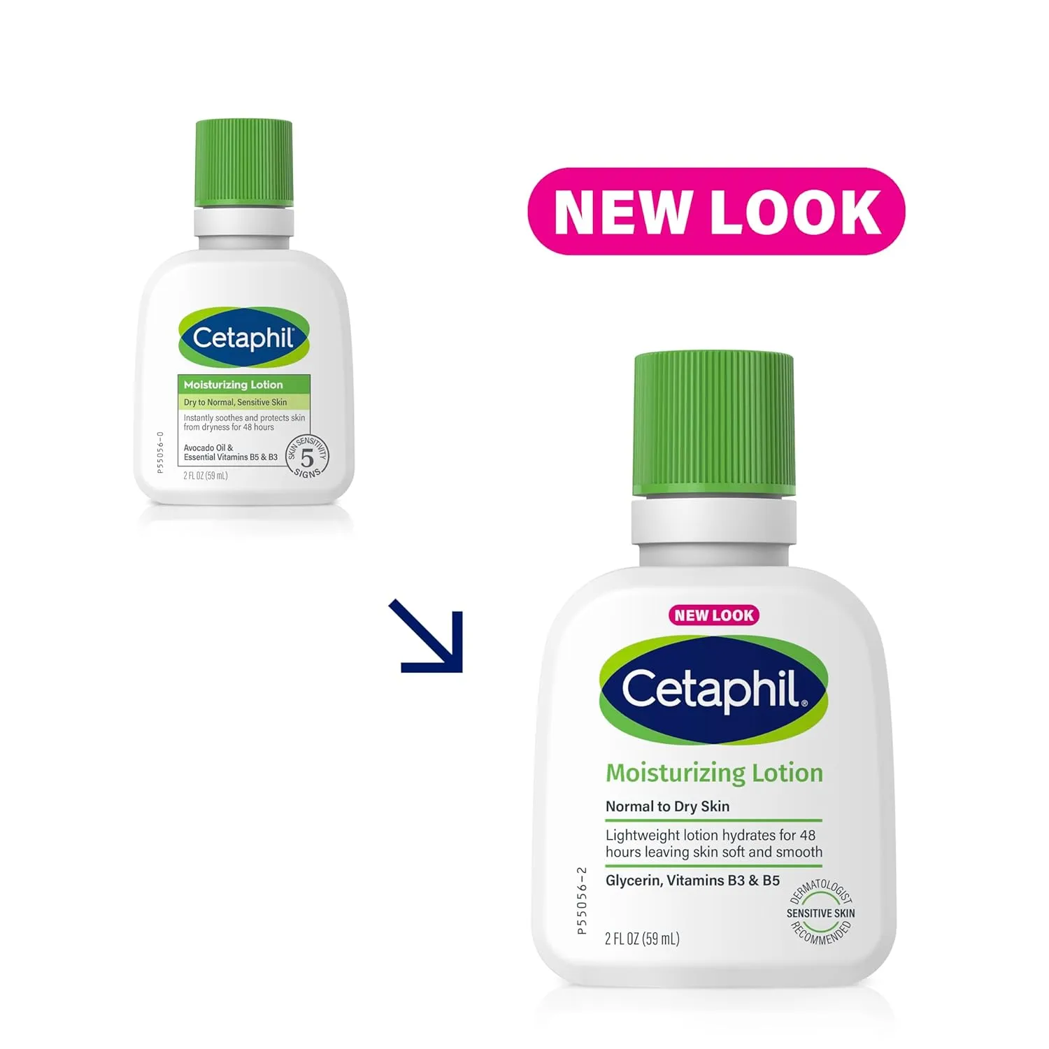 Cetaphil Face & Body Moisturizer, Hydrating Moisturizing Lotion for Normal to Dry Skin, Suitable for Sensitive Skin, 2 oz Pack of 12, Fragrance Free, Hypoallergenic, Non-Comedogenic