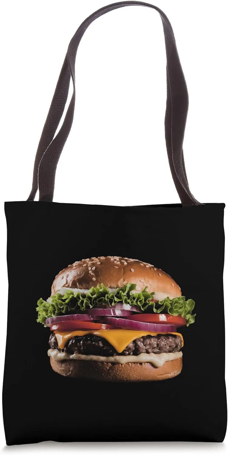 Cheeseburger Hamburger Foodie Fast Food Burger Lover Gift Tote Bag