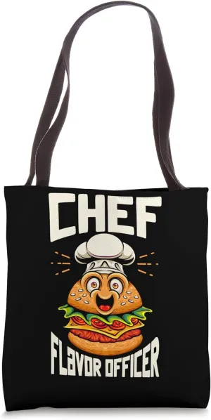 Chief Flavor Officer Funny Culinary Leadership Design Tote Bag