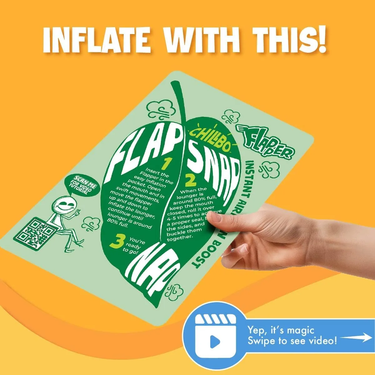 Chillbo Inflatable Couch – Cool Inflatable Chair. Upgrade Your Camping Accessories. Easy Setup is Perfect for Hiking Gear, Beach Chair and Music Festivals.