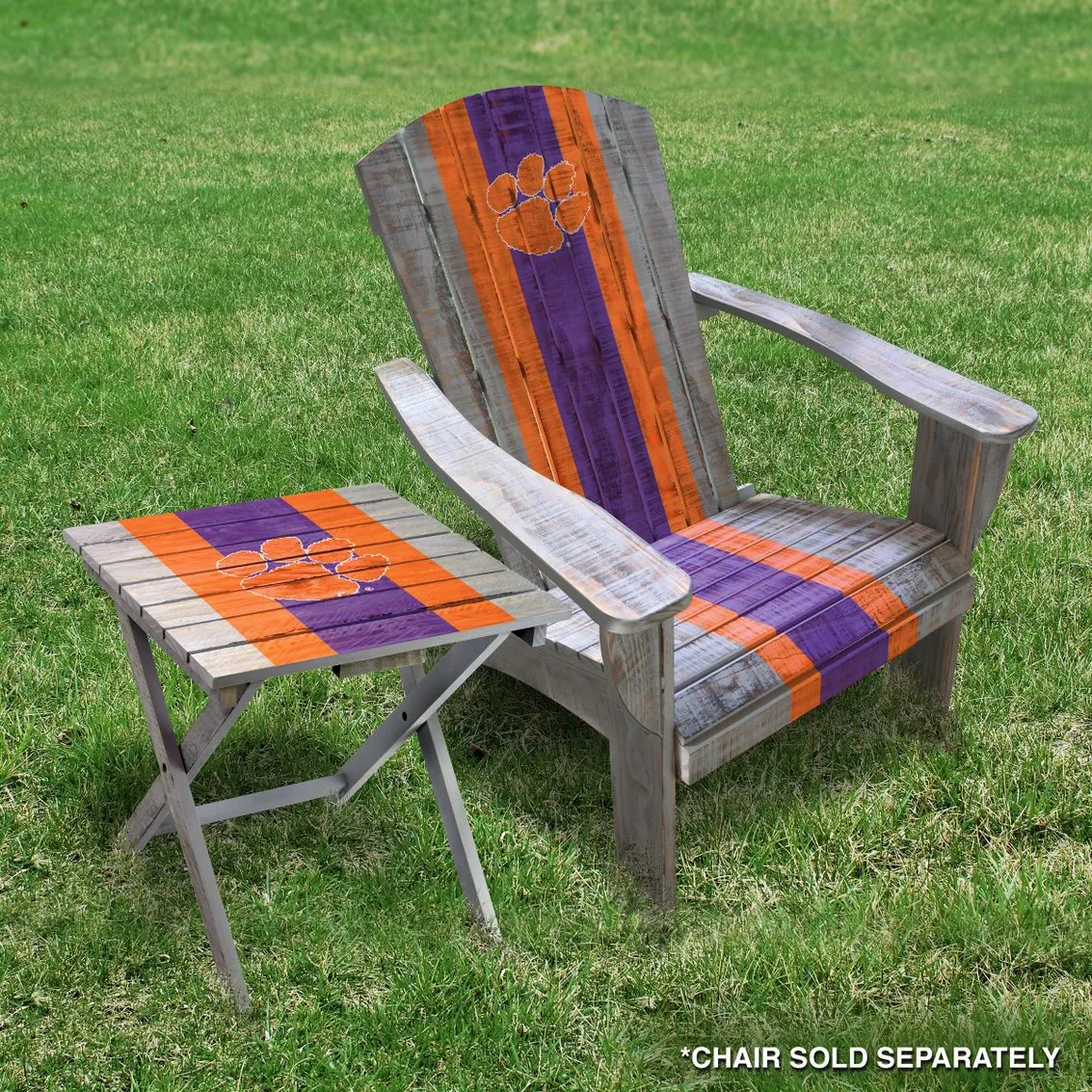 Clemson Tigers Folding Adirondack Table