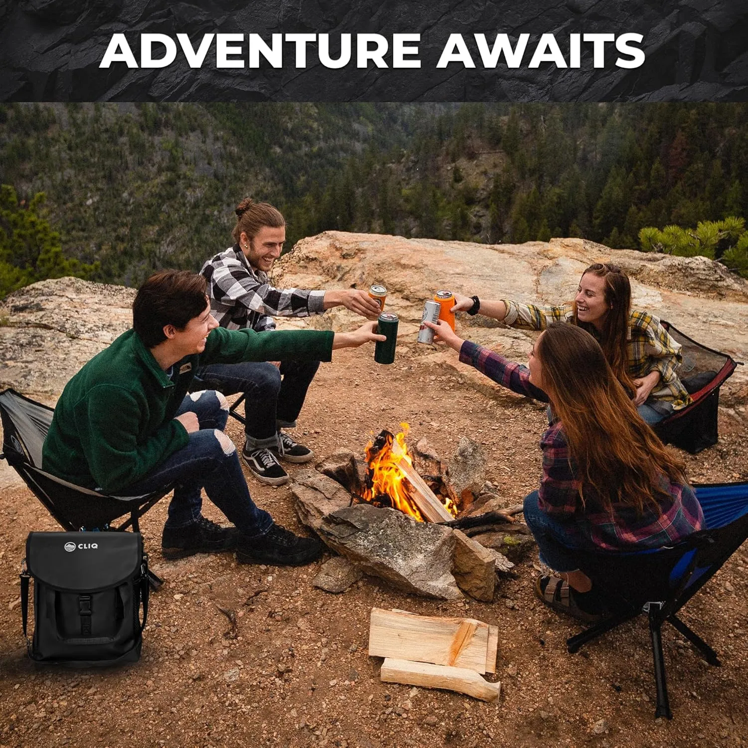 CLIQ Waterproof Chair Bag - Holds 6 Folding Chairs - Perfect for Camping and Other Outdoor Adventures