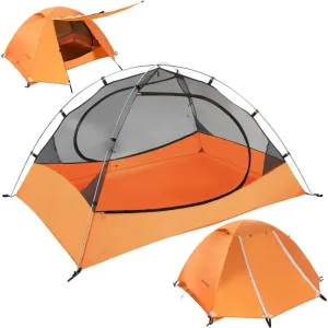 Clostnature Lightweight Backpacking Tent - 3 Season Ultralight Waterproof Camping Tent, Large Size Easy Setup Tent for Family,