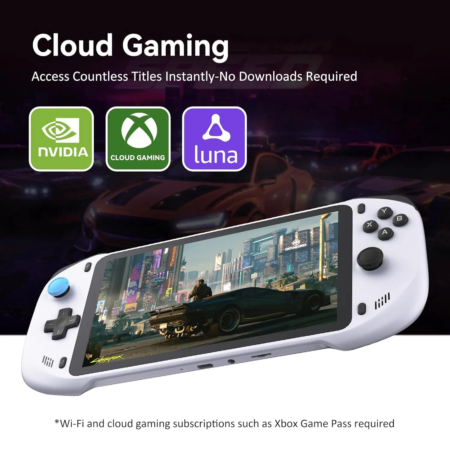 Cloud Handheld Remote Play Gaming Console, For Xbox Cloud Gaming, NVIDIA GeForce NOW, Playstation, PC, Long-Battery Life, 1080P 7-Inch Touchscreen, Lightweight Handheld Accessories - 64G