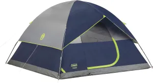 Coleman Sundome Tent with Rainfly, Weatherproof Tent Sets Up in 10 Mins