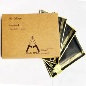 Collagen Sheet Face Mask for Deep Hydration, Anti-Aging Treatment, Fine Lines Beauty masks; 4 Pack