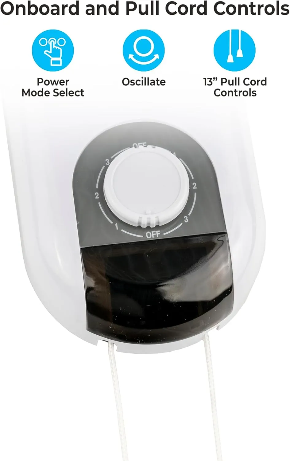 Comfort Zone Oscillating Wall Mount Fan with Adjustable Tilt, 16 inch, 3 Speed, Metal Grille, 90 Degree Oscillation, Airflow 14.07 ft/sec, Ideal for Home, Bedroom, Gym & Office, CZ16W