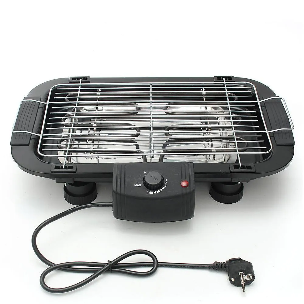 Compact Electric Smokeless Barbecue Grill, 2000w Clearance offer Indoor