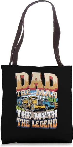 Construction Dad The Man Myth Legend Tote Bag