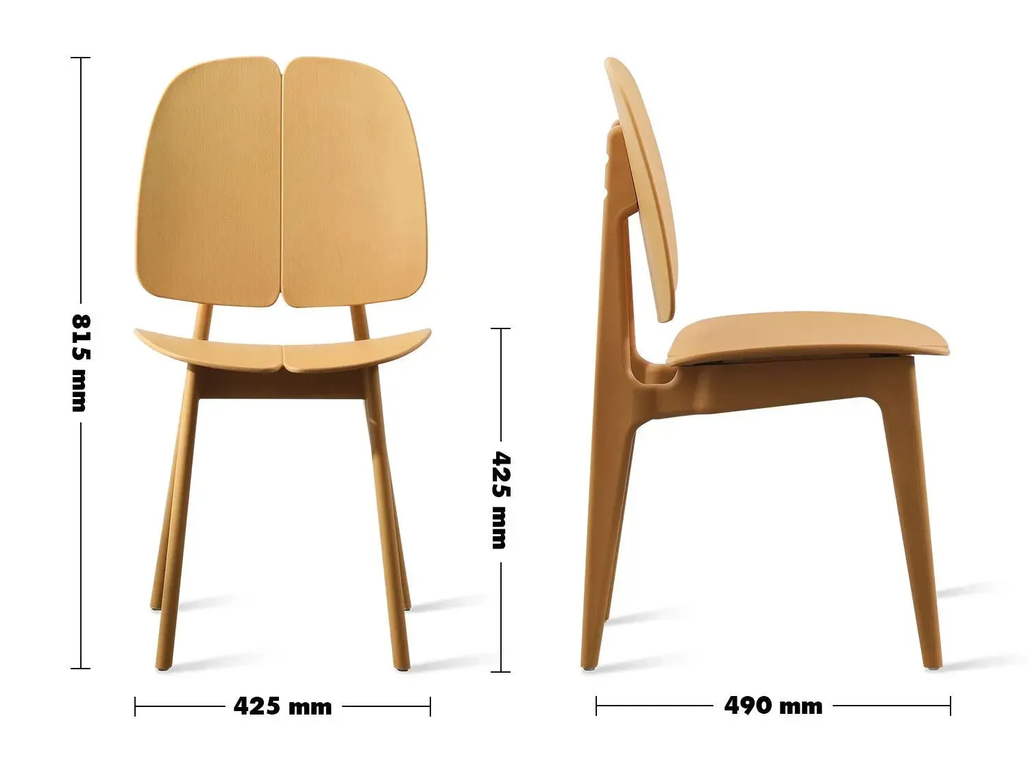 Contemporary Plastic Dining Chair AARO