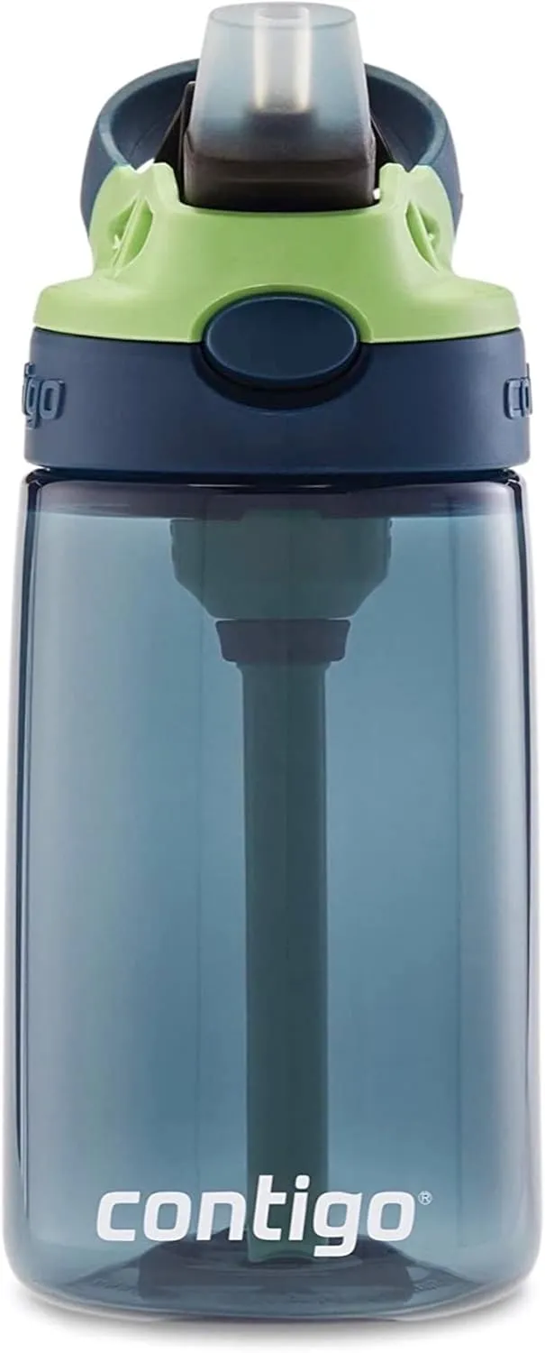 Contigo AUTOSPOUT Camping Hydration Water Bottles, 14oz (Pack of 1), Blueberry