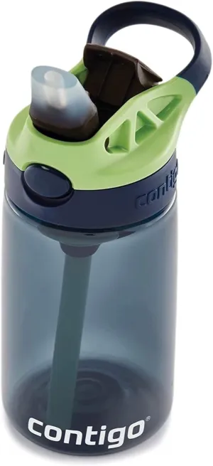 Contigo AUTOSPOUT Camping Hydration Water Bottles, 14oz (Pack of 1), Blueberry