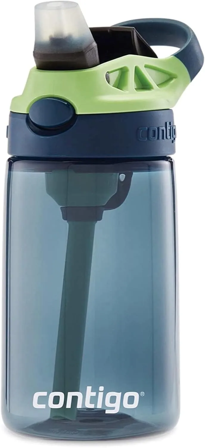 Contigo AUTOSPOUT Camping Hydration Water Bottles, 14oz (Pack of 1), Blueberry
