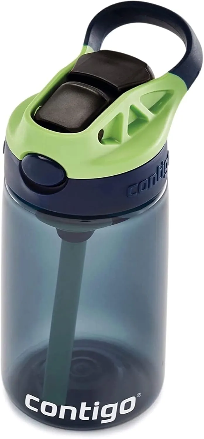 Contigo AUTOSPOUT Camping Hydration Water Bottles, 14oz (Pack of 1), Blueberry