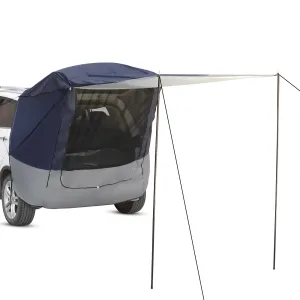 COOKCOK SUV Rear Tent Camping Tent, Silver Tape Hardcore, Navy Blue Dark Gray, 28.3"L x 4.5"W x 4.5"H