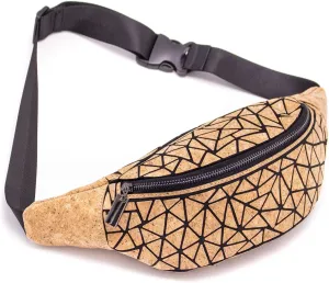 Cork Fanny Pack Waist Bag Pack Lightweight Belt Bag for Travel Sports Hiking Eco Friendly Gift Sustainable Vegan bag
