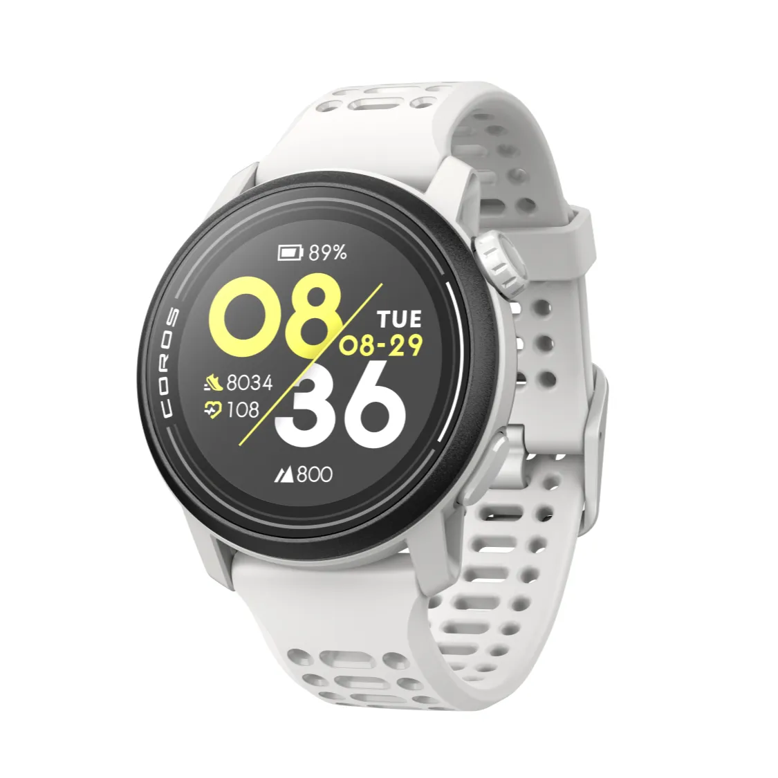 Coros Pace 3 Premium GPS Sport Watch Chalk Silicone