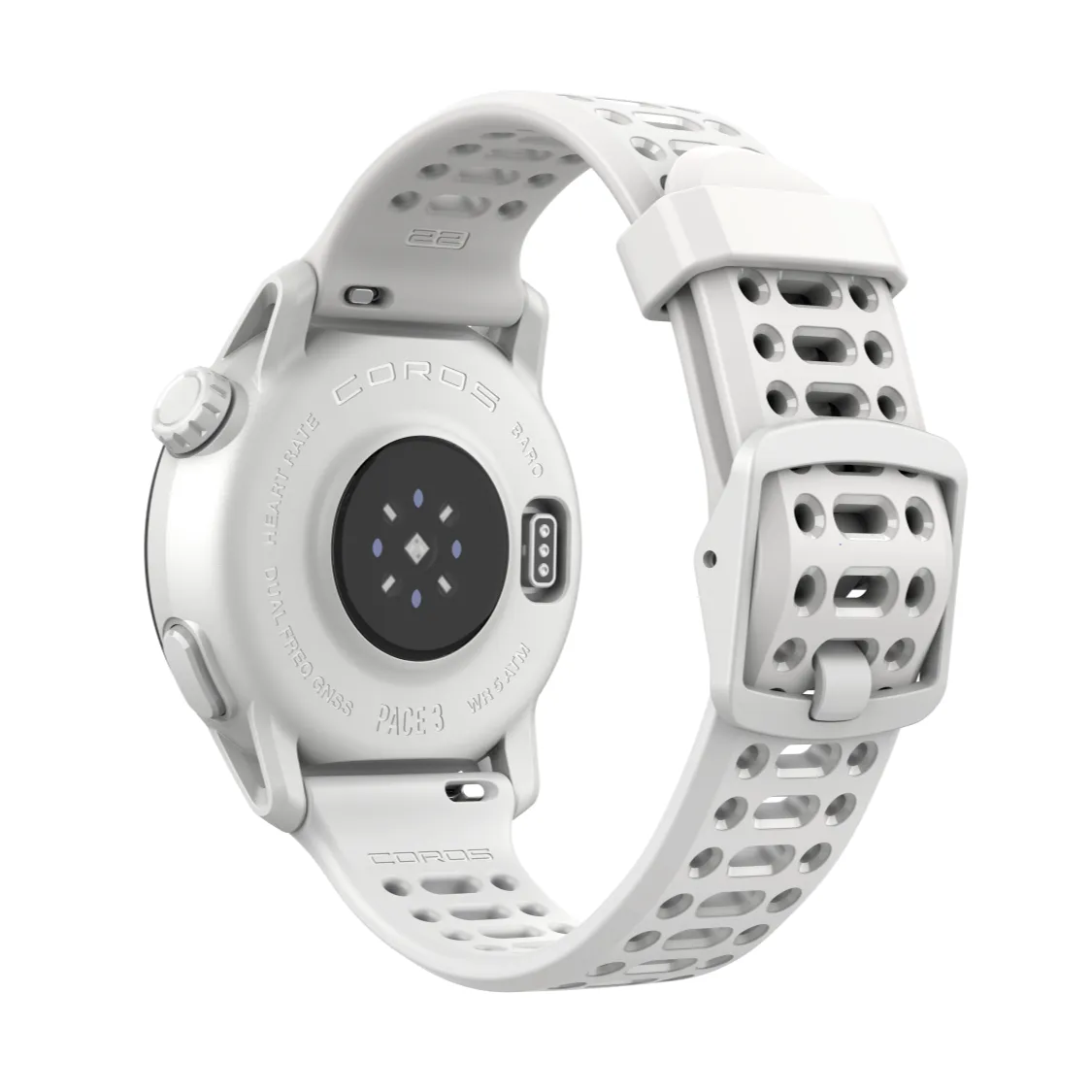 Coros Pace 3 Premium GPS Sport Watch Chalk Silicone
