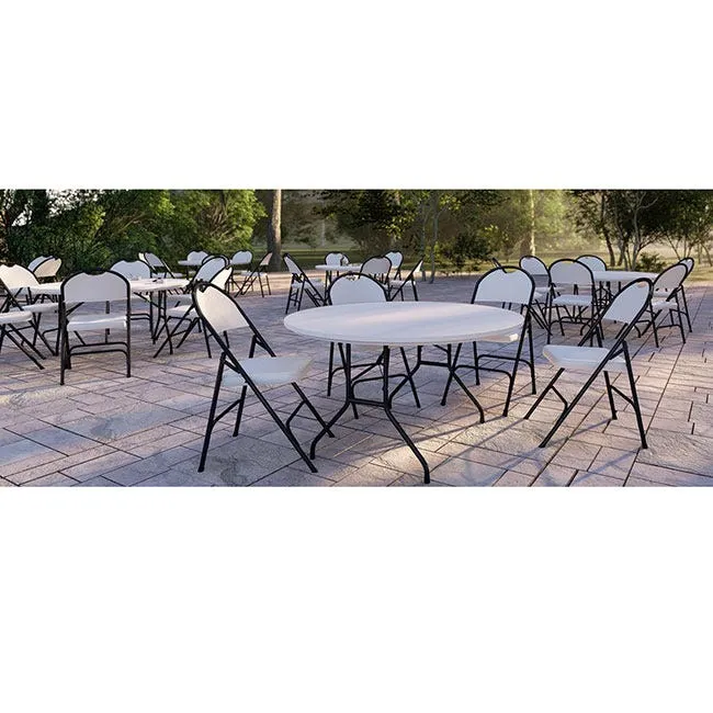 Correll - Heavy-Duty Solid Plastic Folding Chairs - Pack of 4 (RC350-XX)