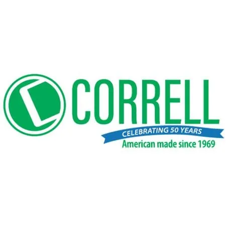 Correll - Heavy-Duty Solid Plastic Folding Chairs - Pack of 4 (RC350-XX)