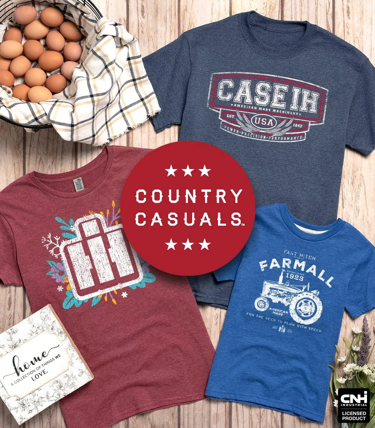 Country Casuals Farmall Grill Distressed - Men's Short Sleeve Graphic T-Shirt