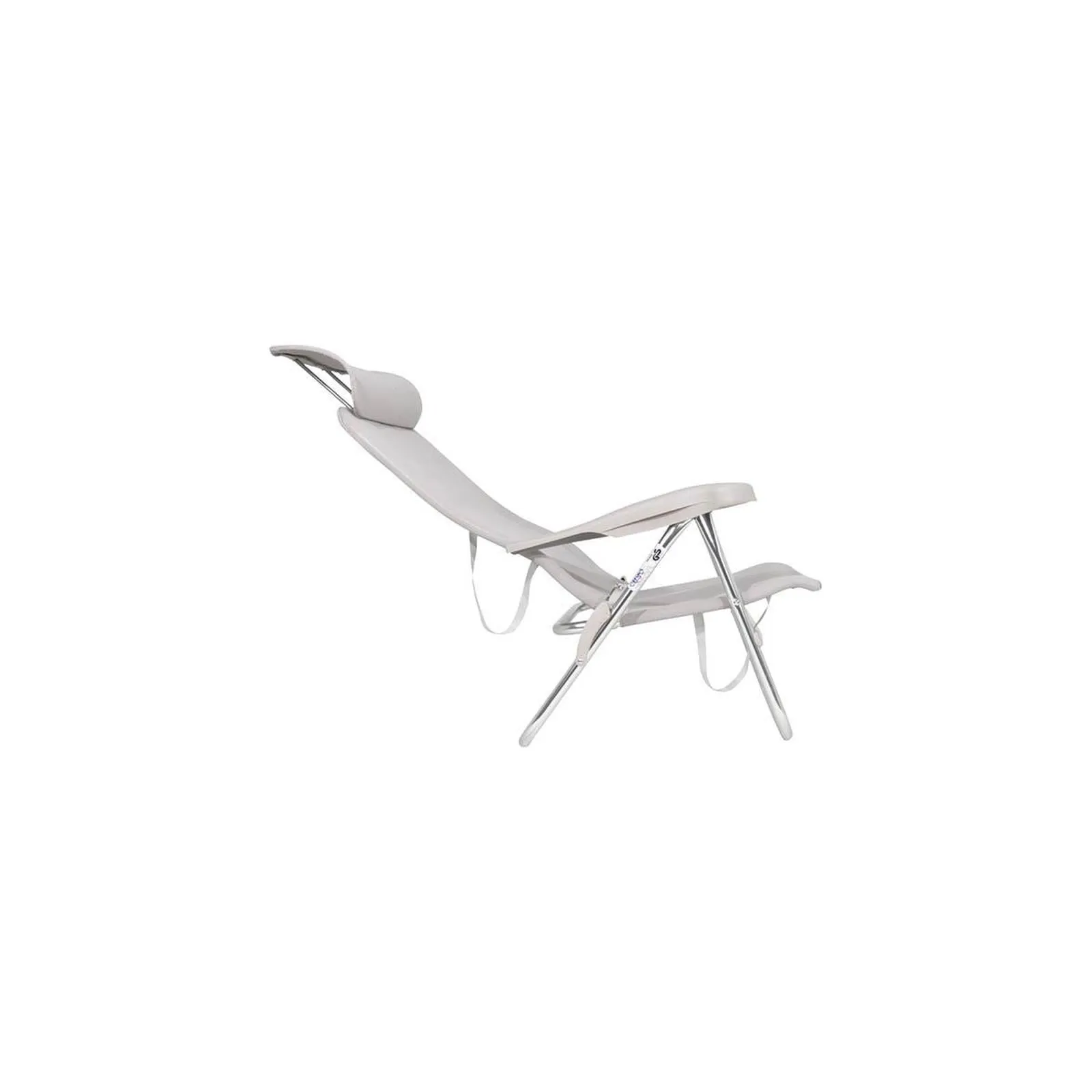 Crespo Beach Chair AL/205 Compact Light Grey