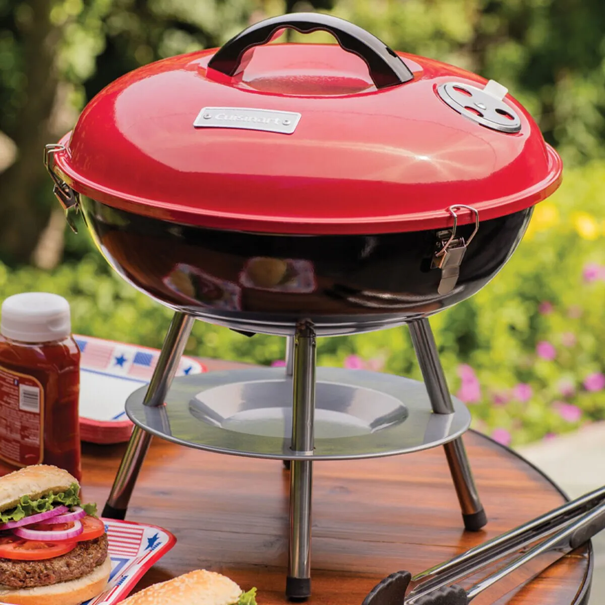 Cuisinart 14" Portable Charcoal Grill - CCG-190RB-C | Barbecue au charbon portatif Cuisinart de 14 po - CCG-190RB-C | CCG190RB