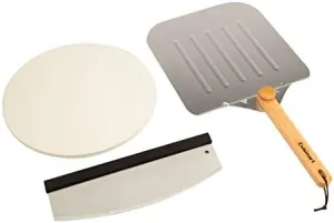 Cuisinart CPS-515 Deluxe Pizza Grilling Pack (Pizza Stone, Pizza Peel, Pizza Cutter)