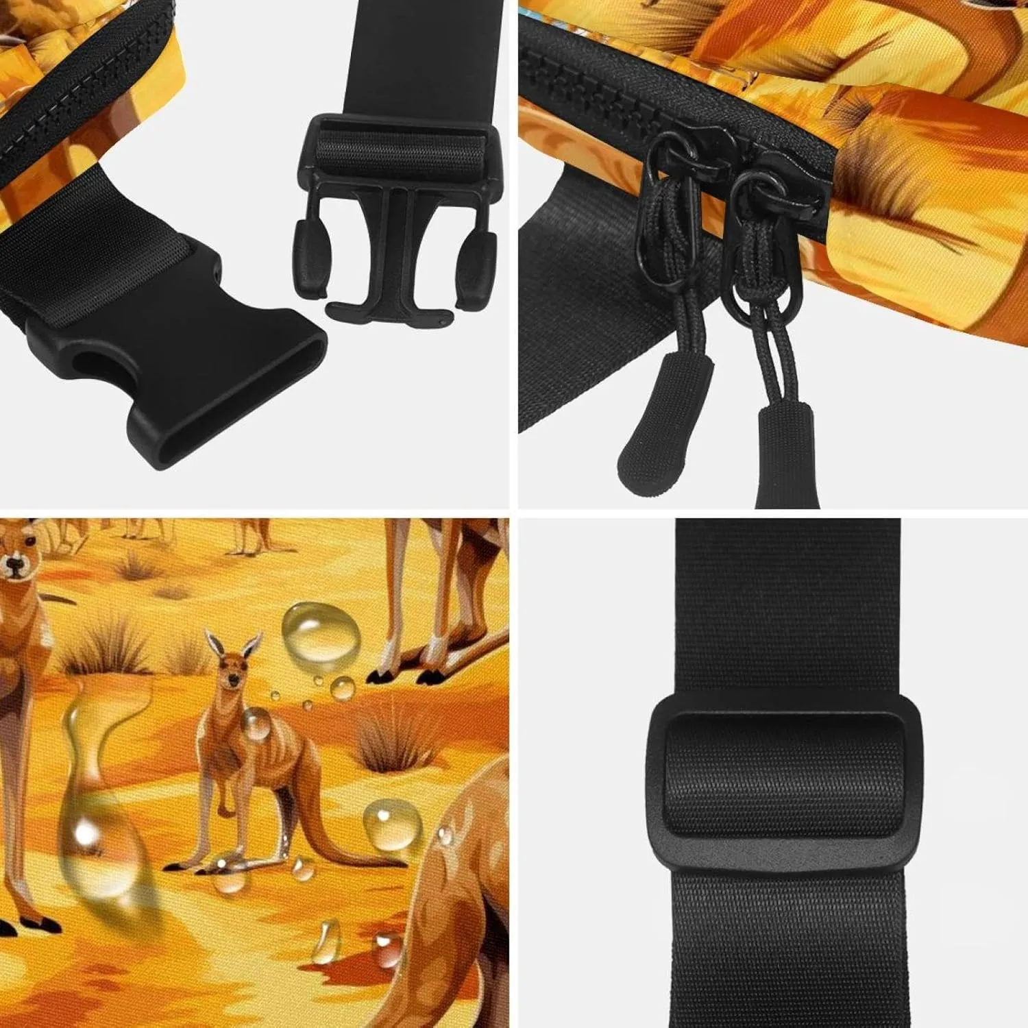 Cute Kangaroo-1664 Belt Bag for Men and Women Fanny Pack,Belt Bag with Adjustable Strap,Fashion Crossbody Everywhere Belt Bag for Travel Outdoors Running Hiking