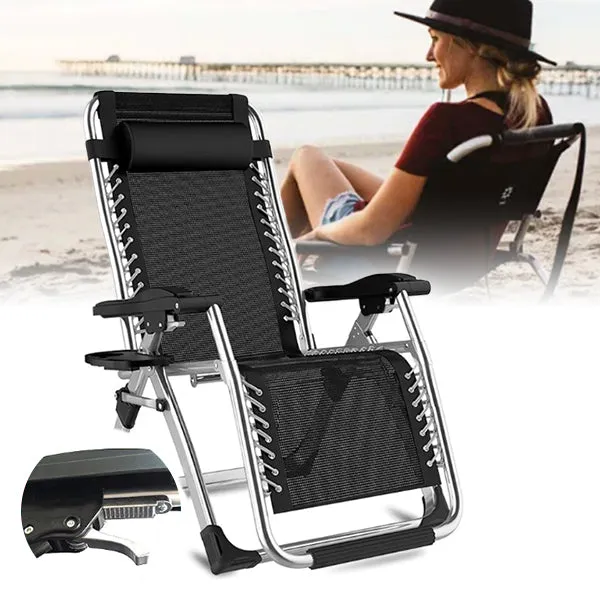 Deluxe Folding Beach Lounger