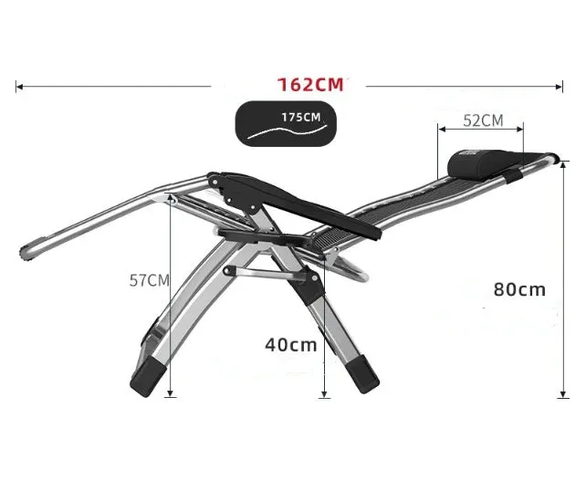 Deluxe Folding Beach Lounger