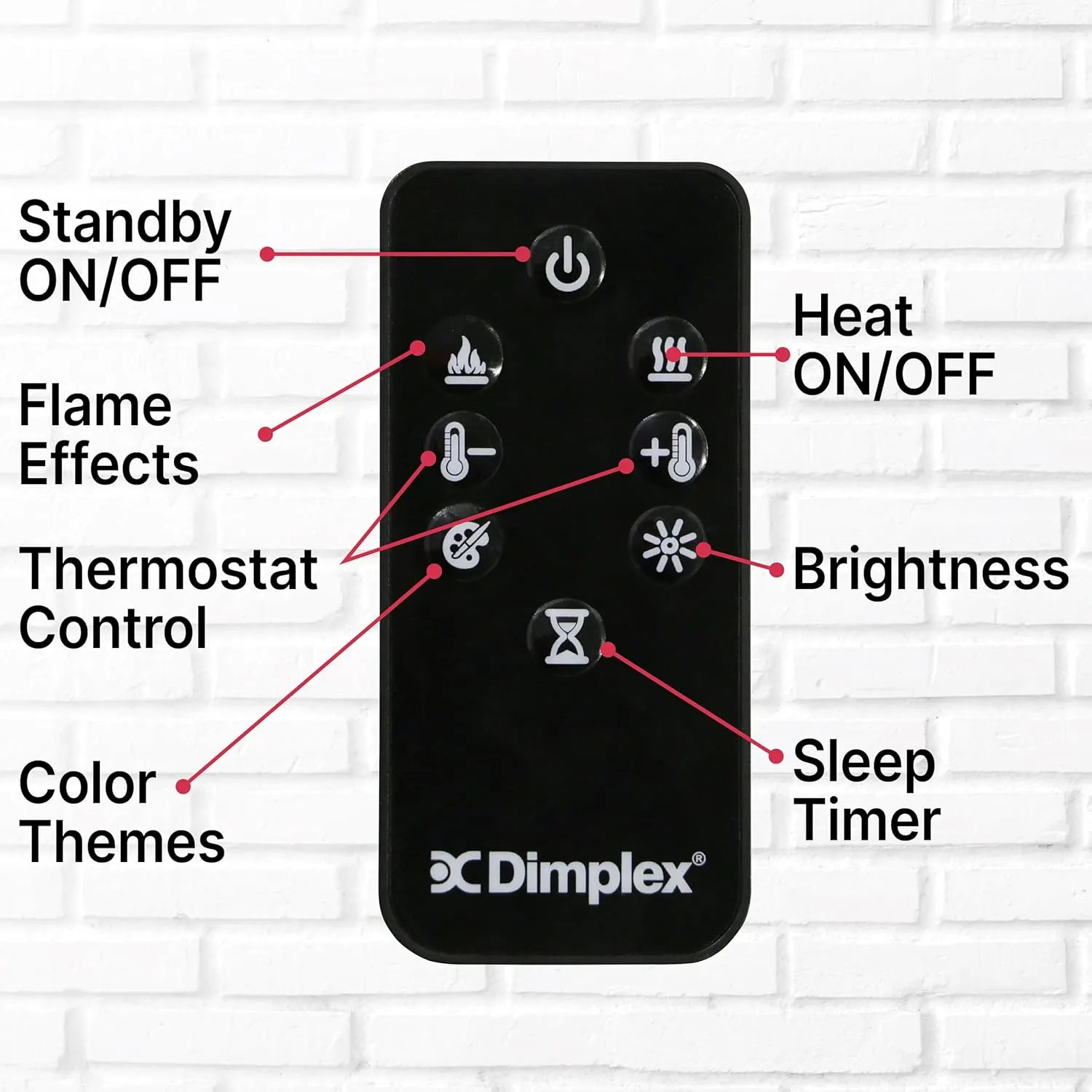 Dimplex BLF7451 Prism 74" Wall-Mounted Linear Electric Fireplace with Acrylic Ember Bed