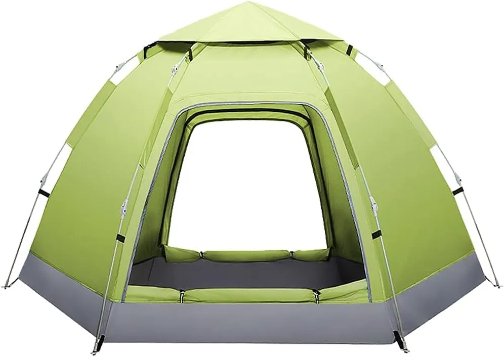 Dome Tents 3-4 Person for Outdoor Camping Hiking, Automatic Instant Pop Up Tent with 2 Door Sun Protection