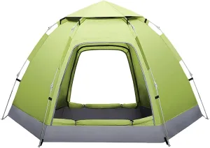 Dome Tents 3-4 Person for Outdoor Camping Hiking, Automatic Instant Pop Up Tent with 2 Door Sun Protection