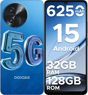 DOOGEE Note 59 5G Mobile Phones,Android 15 Phone,32GB 128GB/2TB Expand Android Phone Unlocked with 6.75" HD 120Hz,5G Dual SIM,6250mAh Battery,16MP 8MP,Octa Core/Widevine L1/ GPS/NFC/Face Unlock