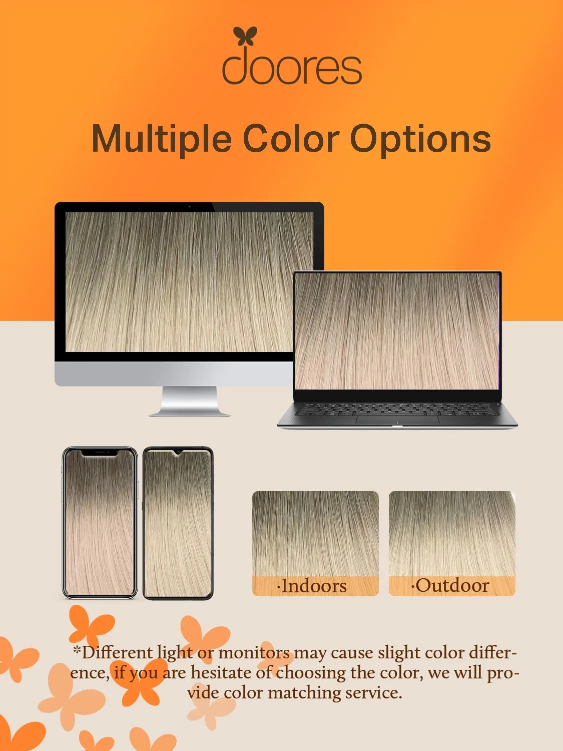 DOORES Tape in Balayage Light Ash Brown to Ash Blonde Human Hair Extensions - 20 Inch, 20pcs, 50g - Real Human Hair, Straight Skin Weft