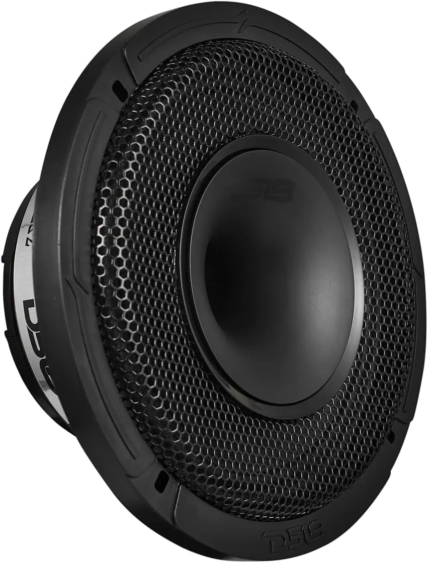 DS18 PRO-HY6MSL 6.5" Shallow Hybrid Mid-Range Car Audio Loudspeaker with Built-in Driver and Grill Included 300W Max 150W RMS 8 Ohms (1 Speaker)