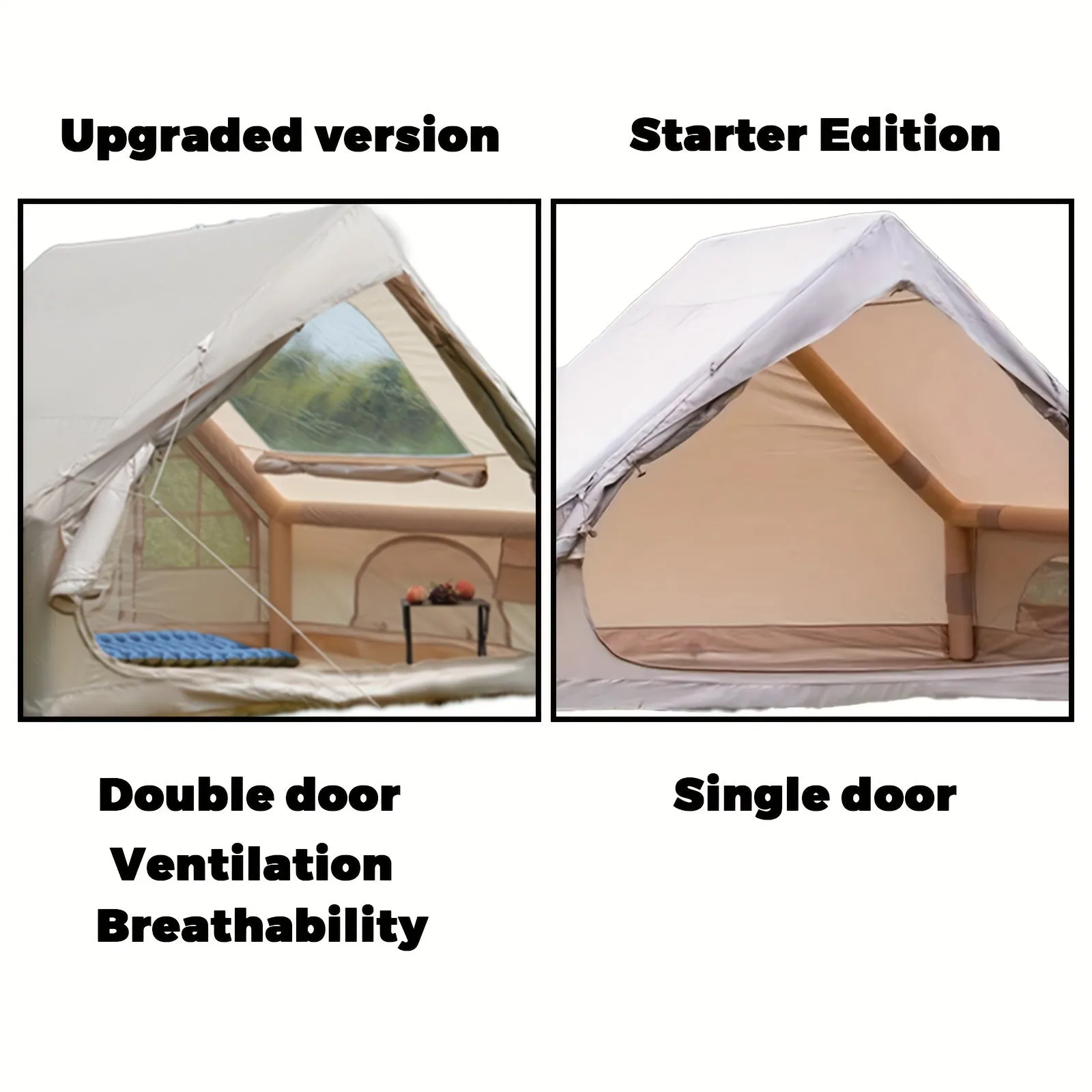 Easy Setup Inflatable Tent Glamping Camping for All