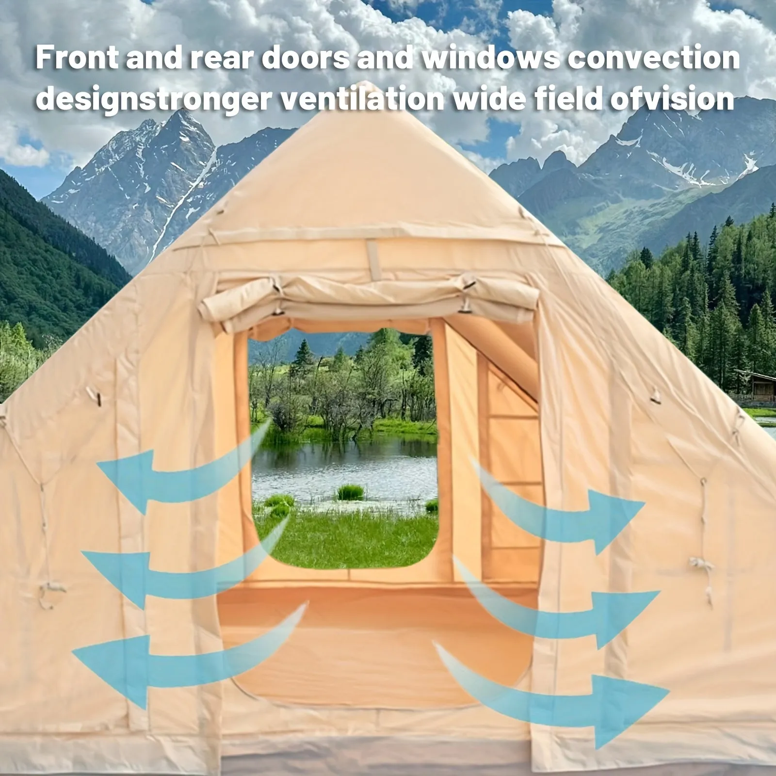 Easy Setup Inflatable Tent Glamping Camping for All